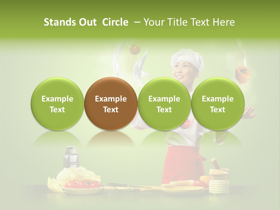 Red Juggler Milk PowerPoint Template