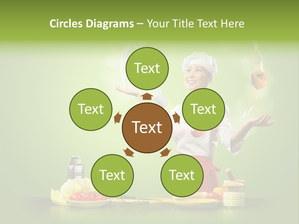 Red Juggler Milk PowerPoint Template