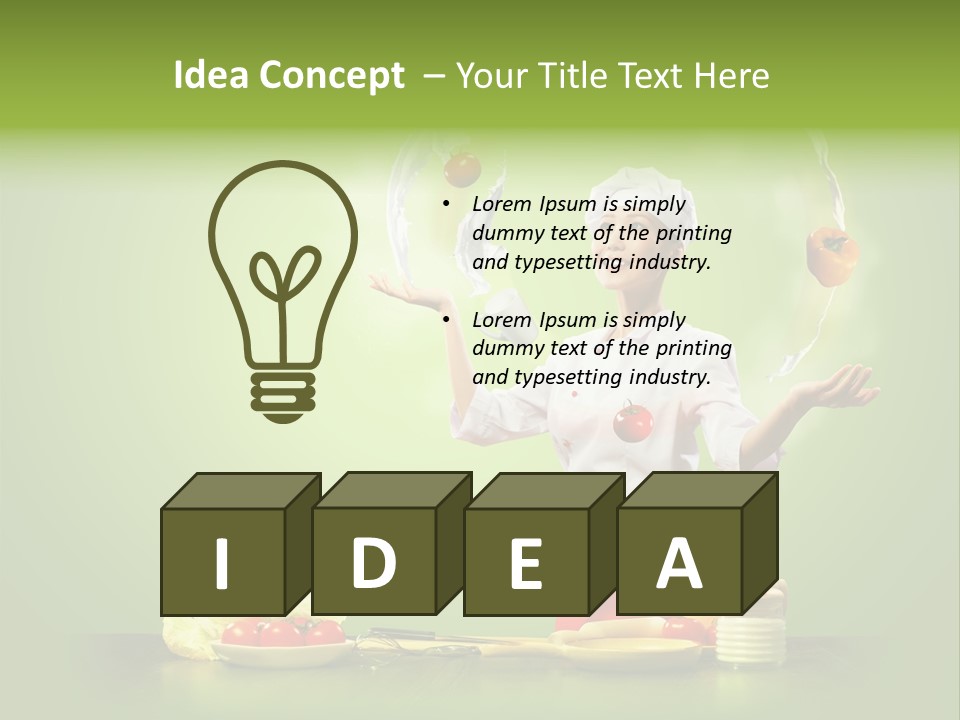 Red Juggler Milk PowerPoint Template