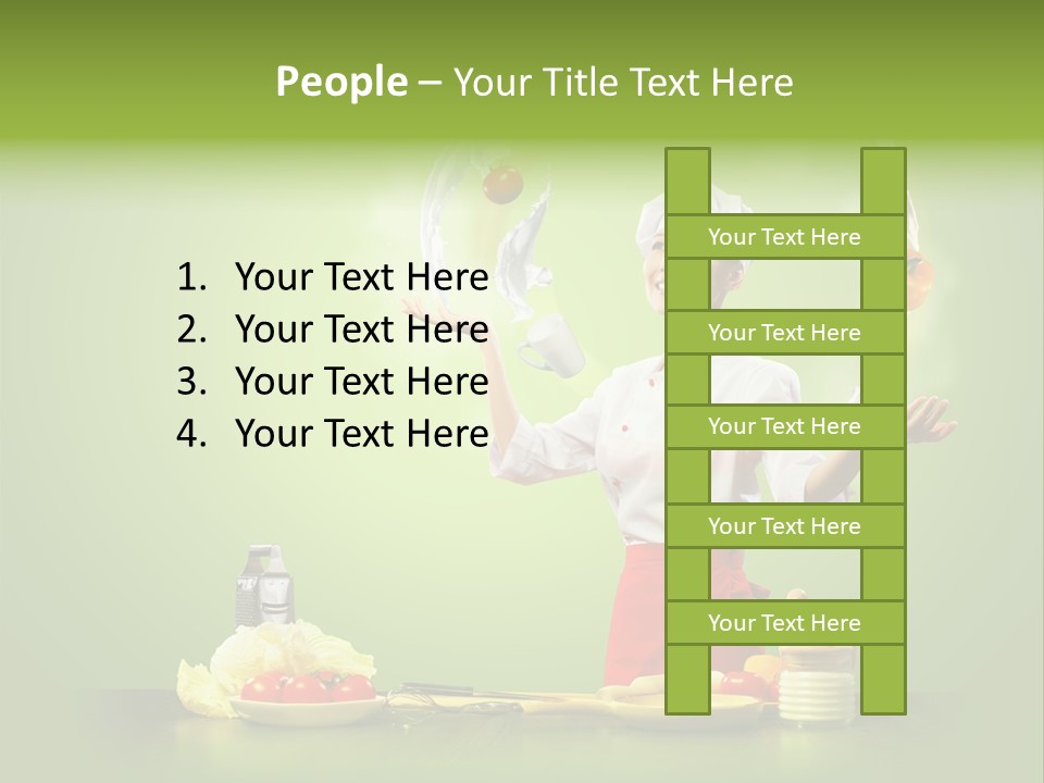 Red Juggler Milk PowerPoint Template