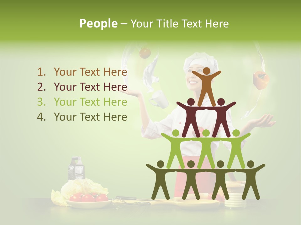 Red Juggler Milk PowerPoint Template