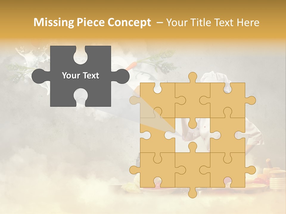 Tasty Knife Hand PowerPoint Template