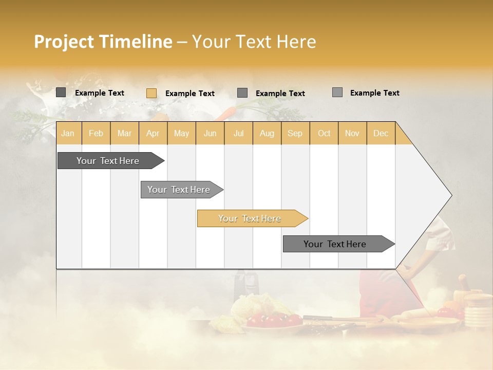 Tasty Knife Hand PowerPoint Template