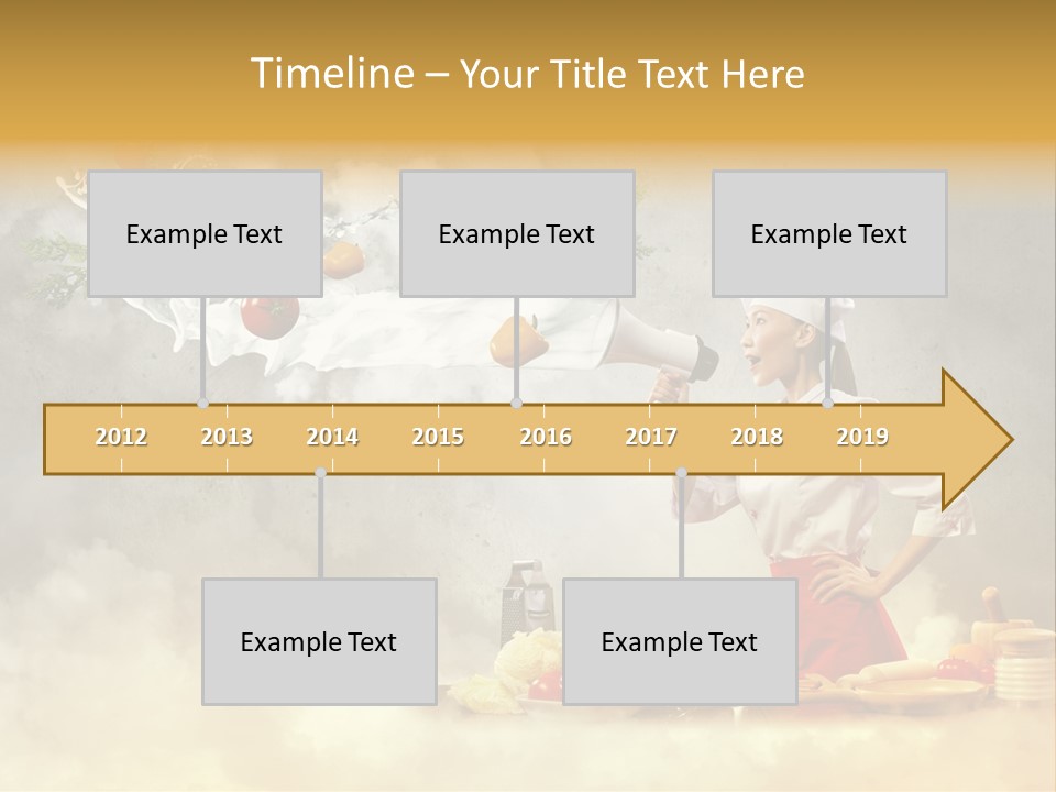 Tasty Knife Hand PowerPoint Template