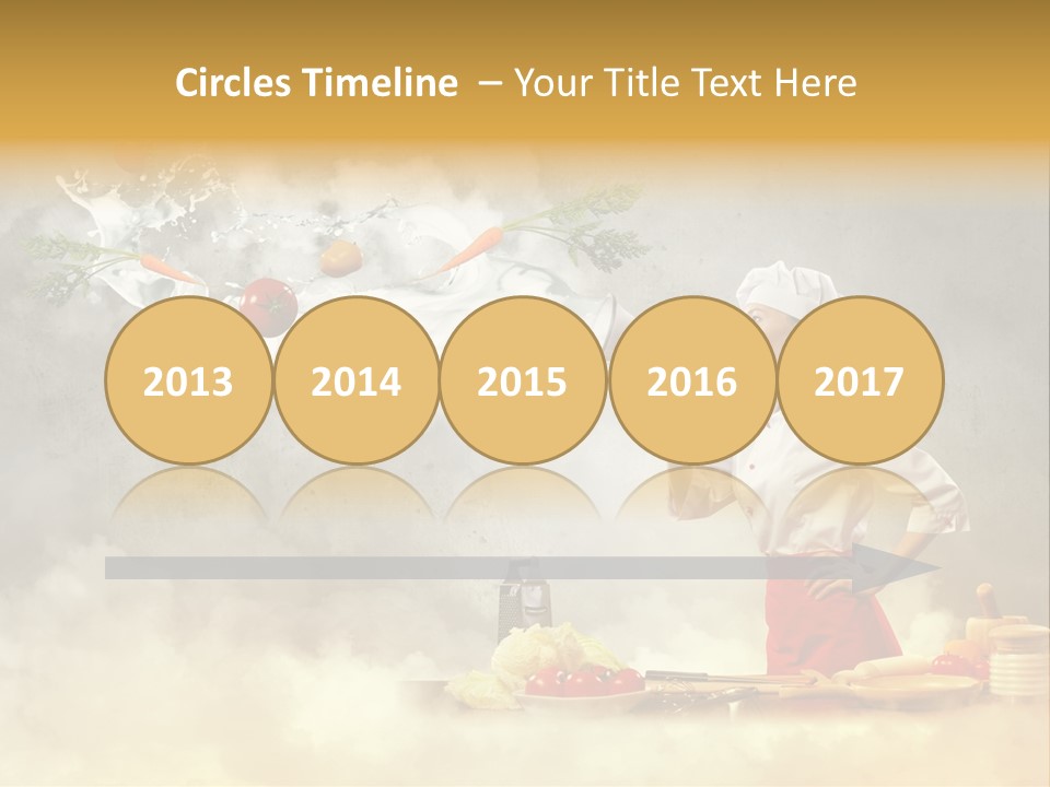 Tasty Knife Hand PowerPoint Template