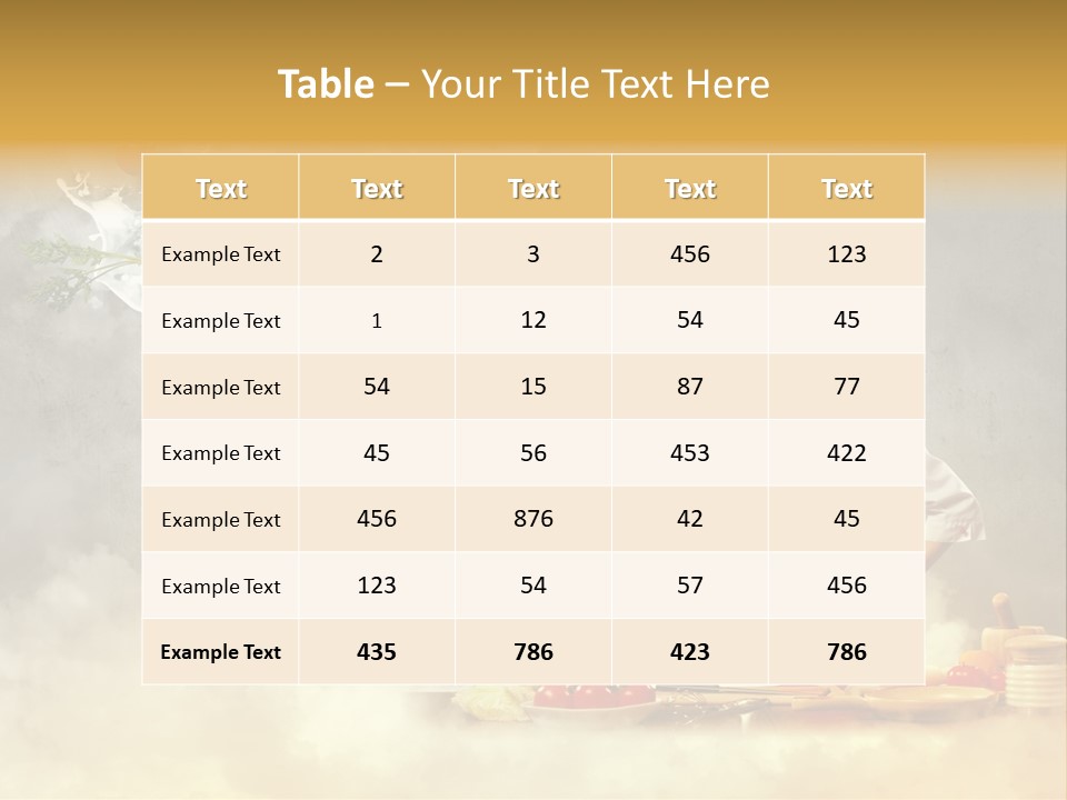 Tasty Knife Hand PowerPoint Template