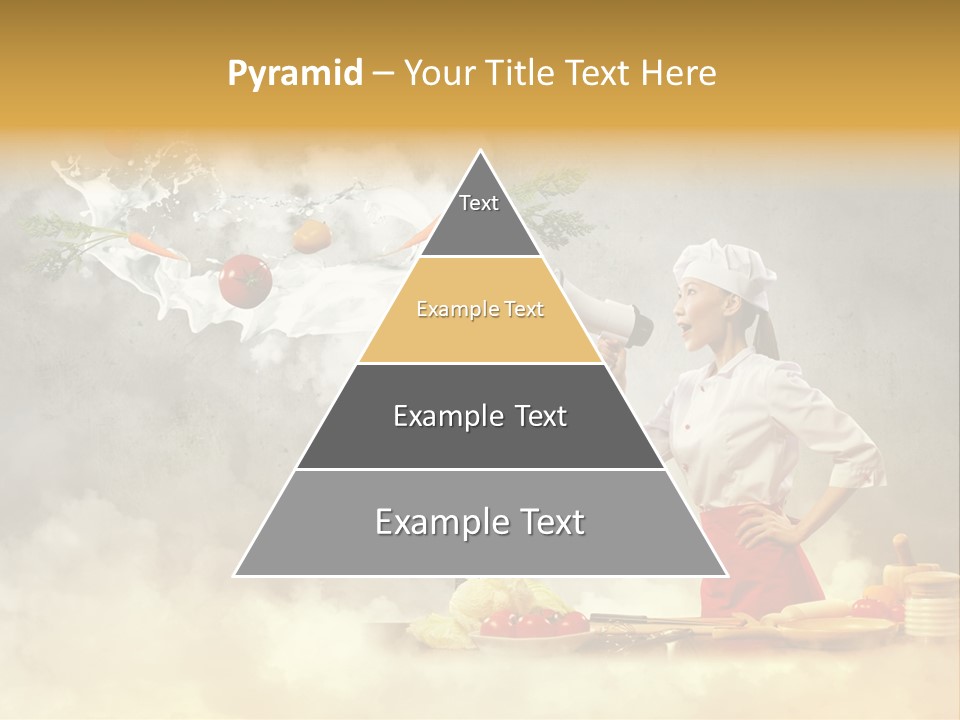 Tasty Knife Hand PowerPoint Template