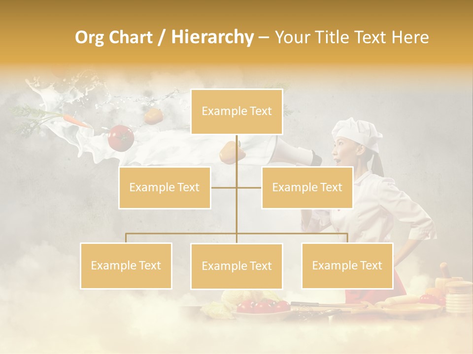 Tasty Knife Hand PowerPoint Template