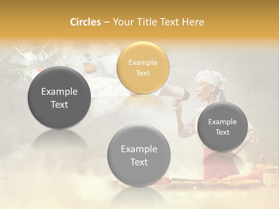 Tasty Knife Hand PowerPoint Template