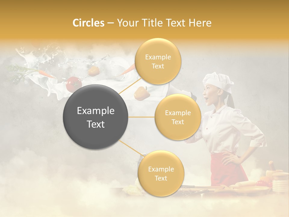 Tasty Knife Hand PowerPoint Template