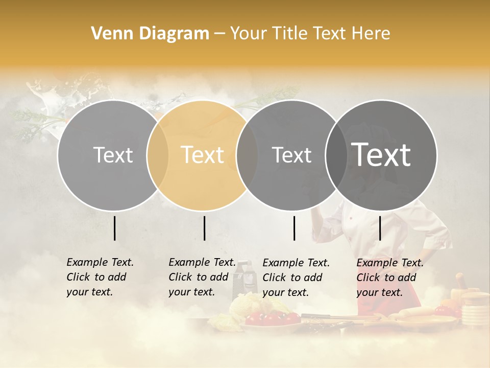 Tasty Knife Hand PowerPoint Template