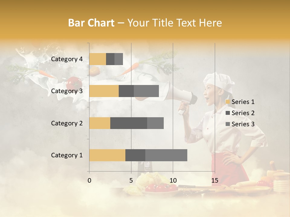 Tasty Knife Hand PowerPoint Template