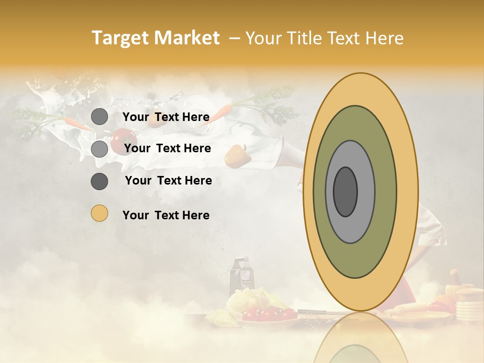 Tasty Knife Hand PowerPoint Template