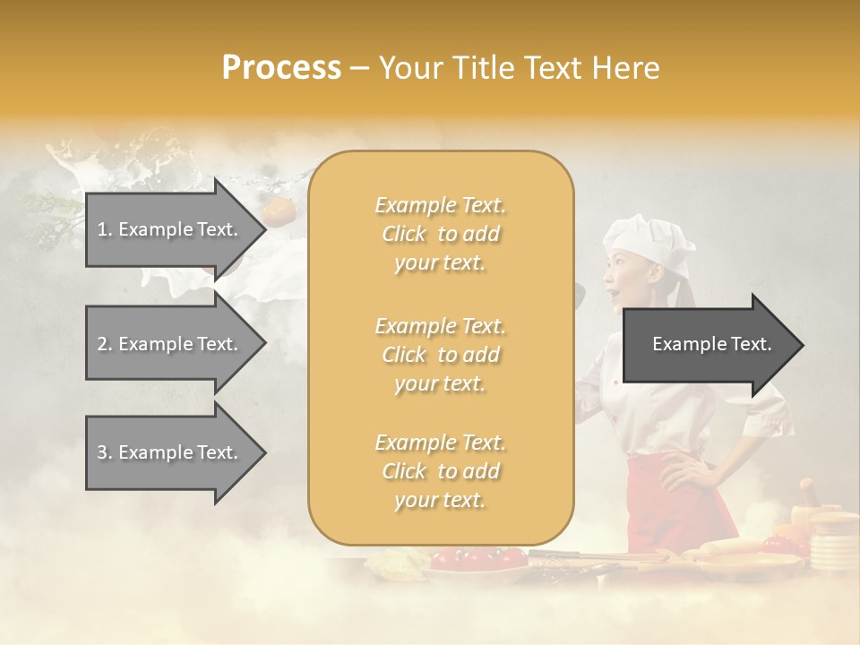Tasty Knife Hand PowerPoint Template