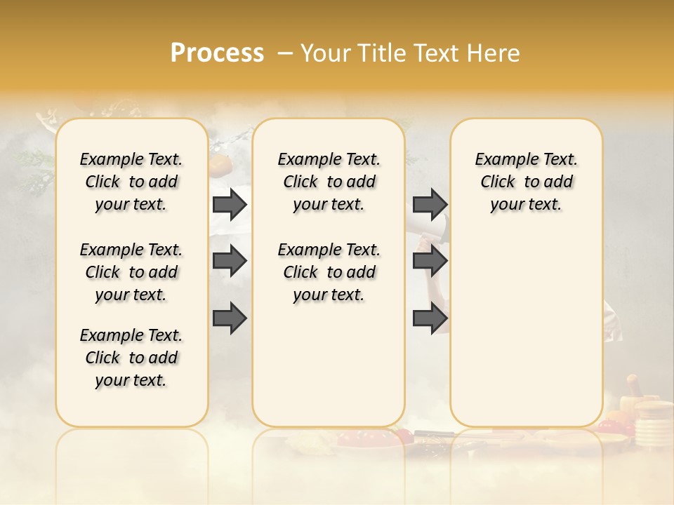 Tasty Knife Hand PowerPoint Template