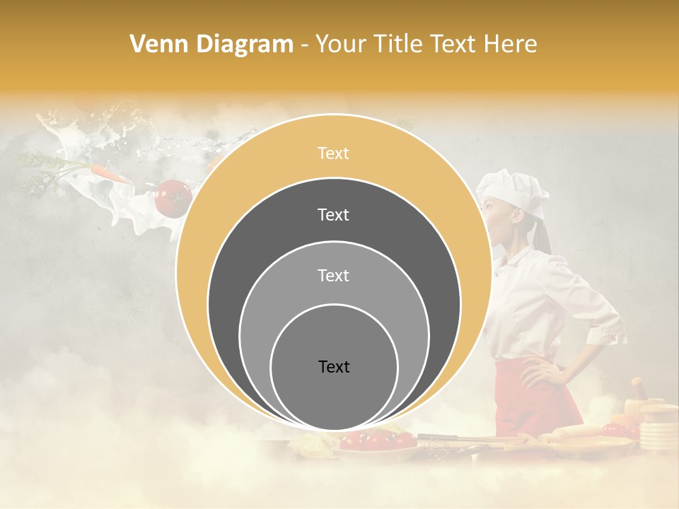 Tasty Knife Hand PowerPoint Template