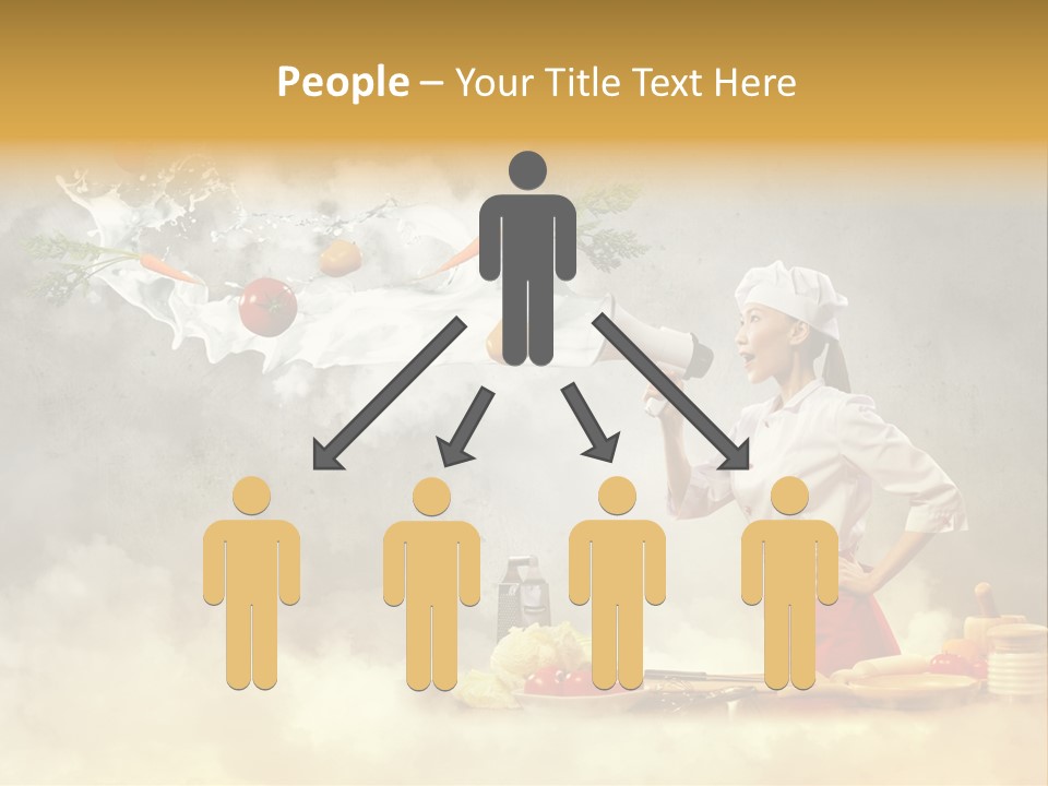 Tasty Knife Hand PowerPoint Template