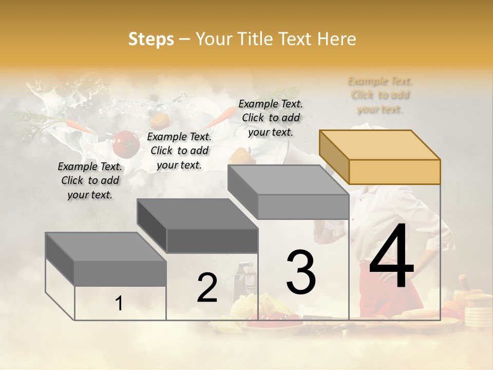 Tasty Knife Hand PowerPoint Template