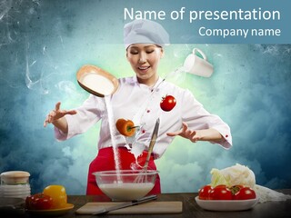 Chef Apron Pepper PowerPoint Template