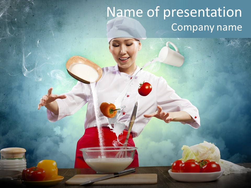 Chef Apron Pepper PowerPoint Template