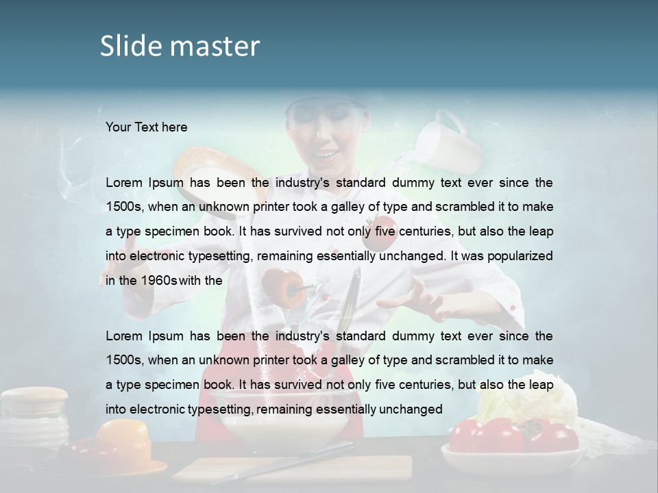 Chef Apron Pepper PowerPoint Template