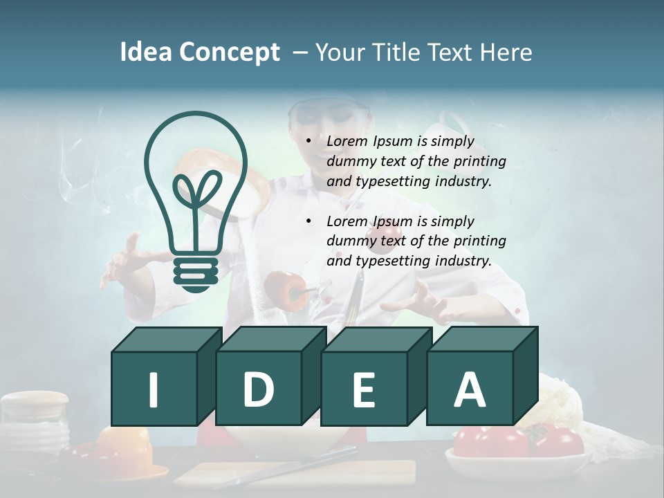 Chef Apron Pepper PowerPoint Template