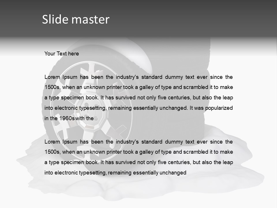 Silver White Water PowerPoint Template