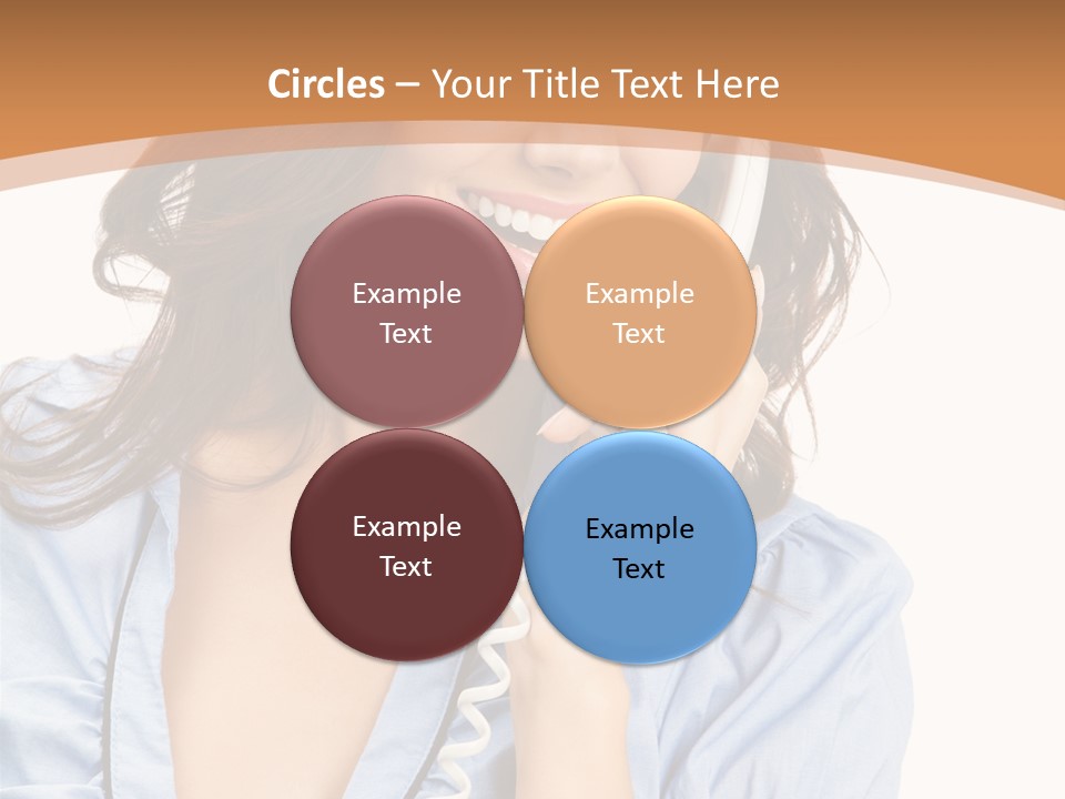 Happy Telecom White PowerPoint Template