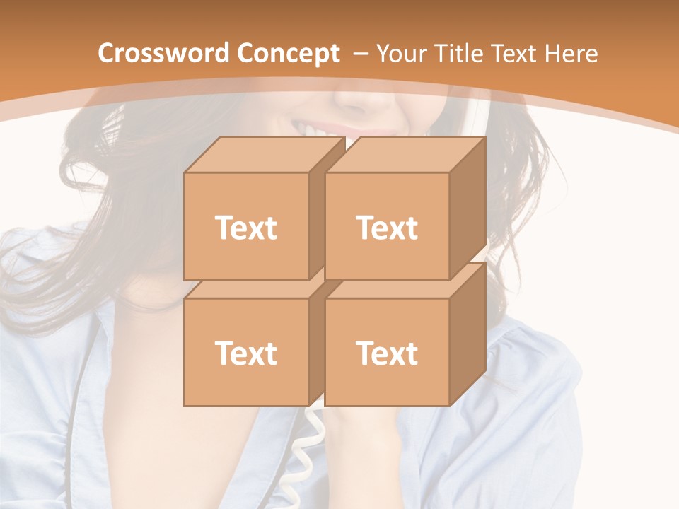 Happy Telecom White PowerPoint Template