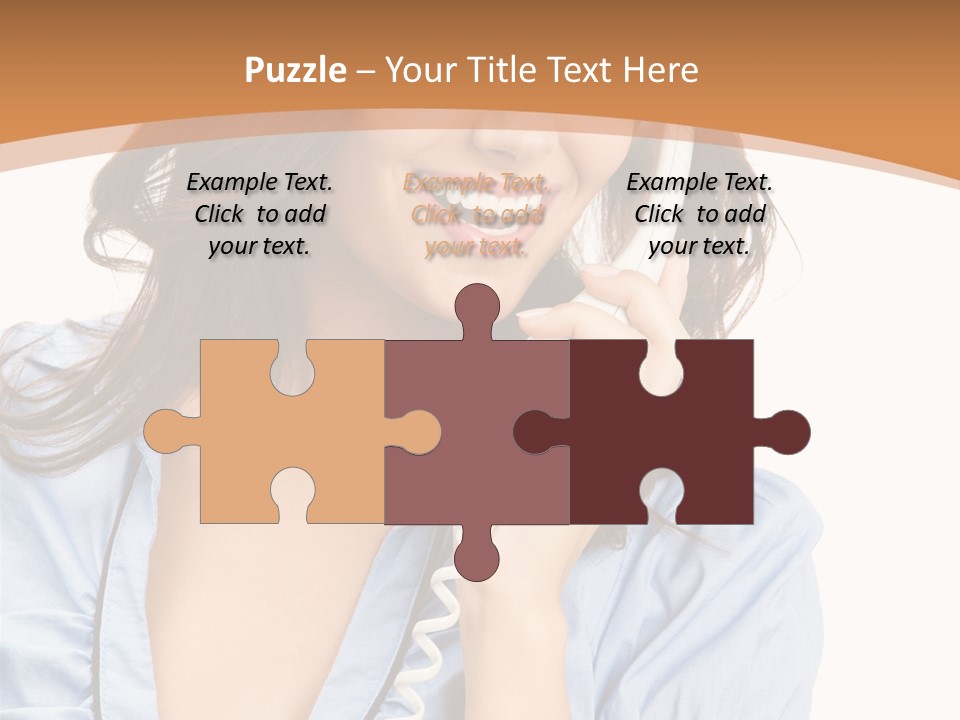 Happy Telecom White PowerPoint Template