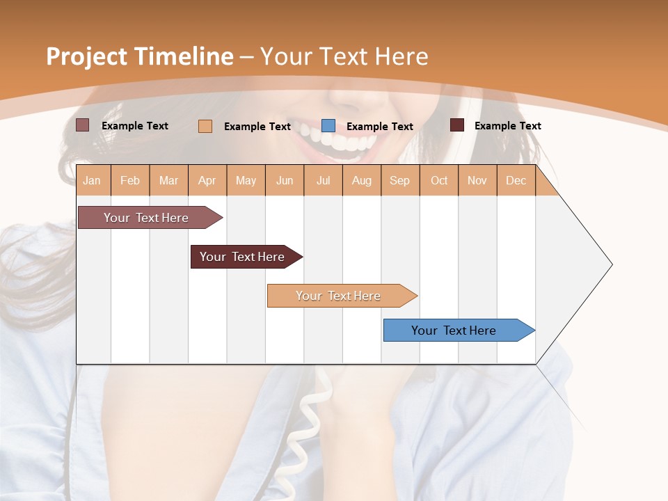Happy Telecom White PowerPoint Template