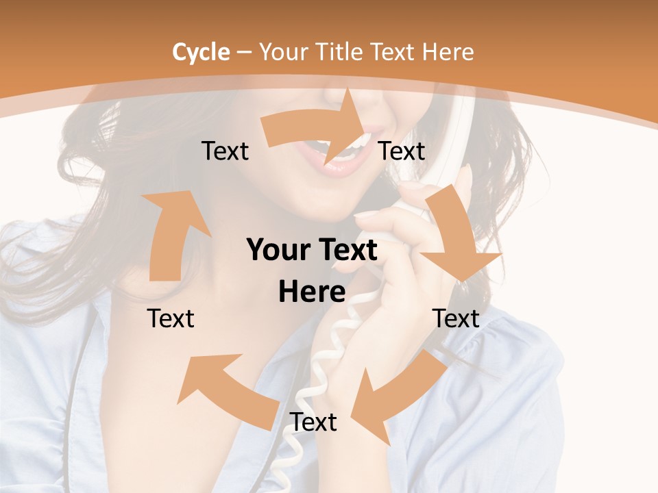Happy Telecom White PowerPoint Template