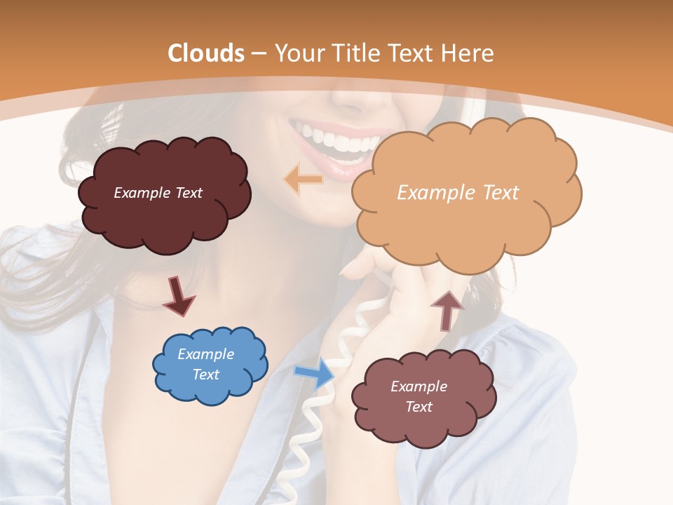 Happy Telecom White PowerPoint Template