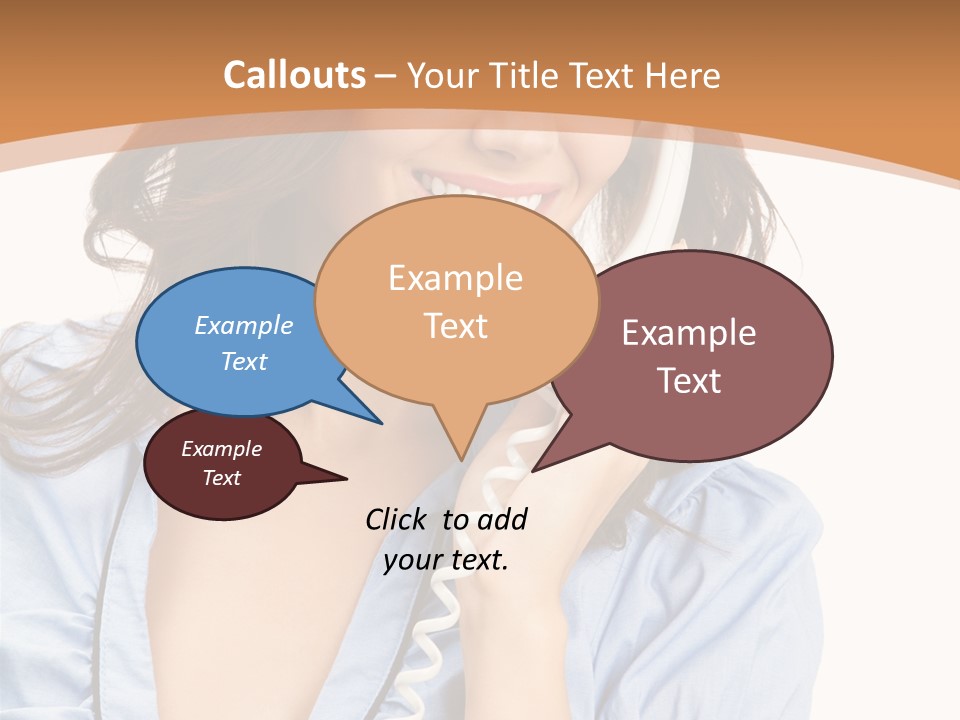 Happy Telecom White PowerPoint Template