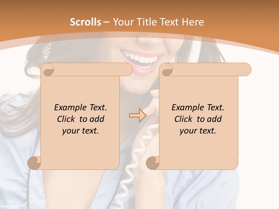 Happy Telecom White PowerPoint Template