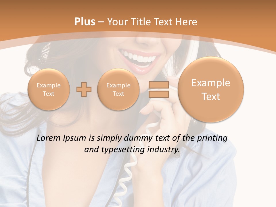 Happy Telecom White PowerPoint Template