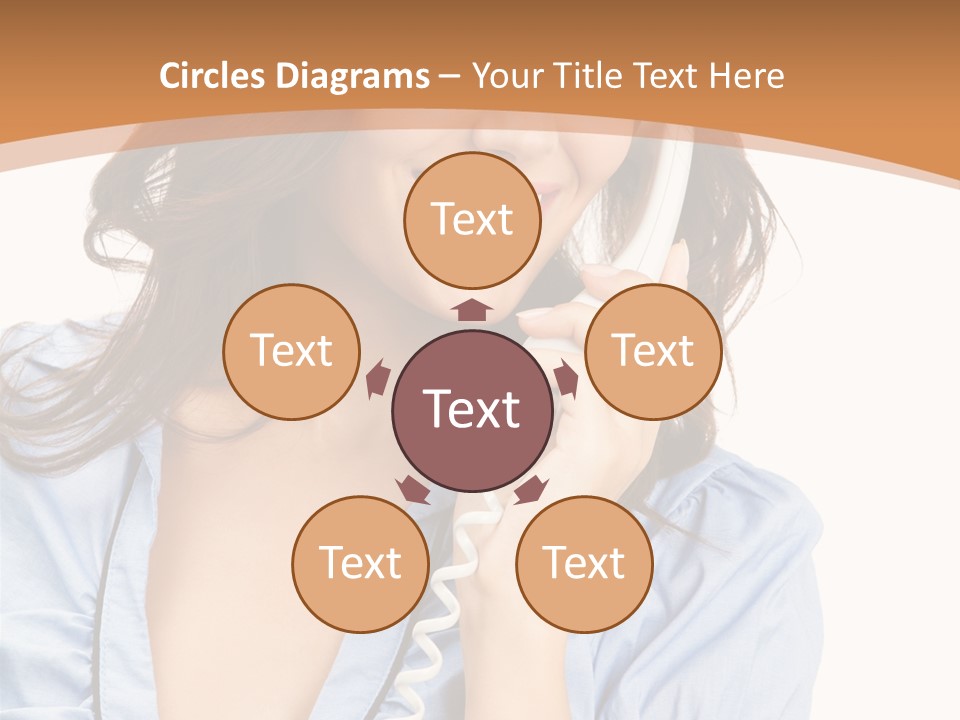 Happy Telecom White PowerPoint Template