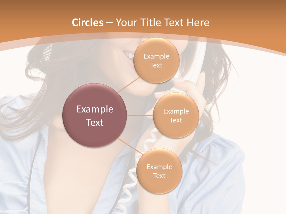 Happy Telecom White PowerPoint Template