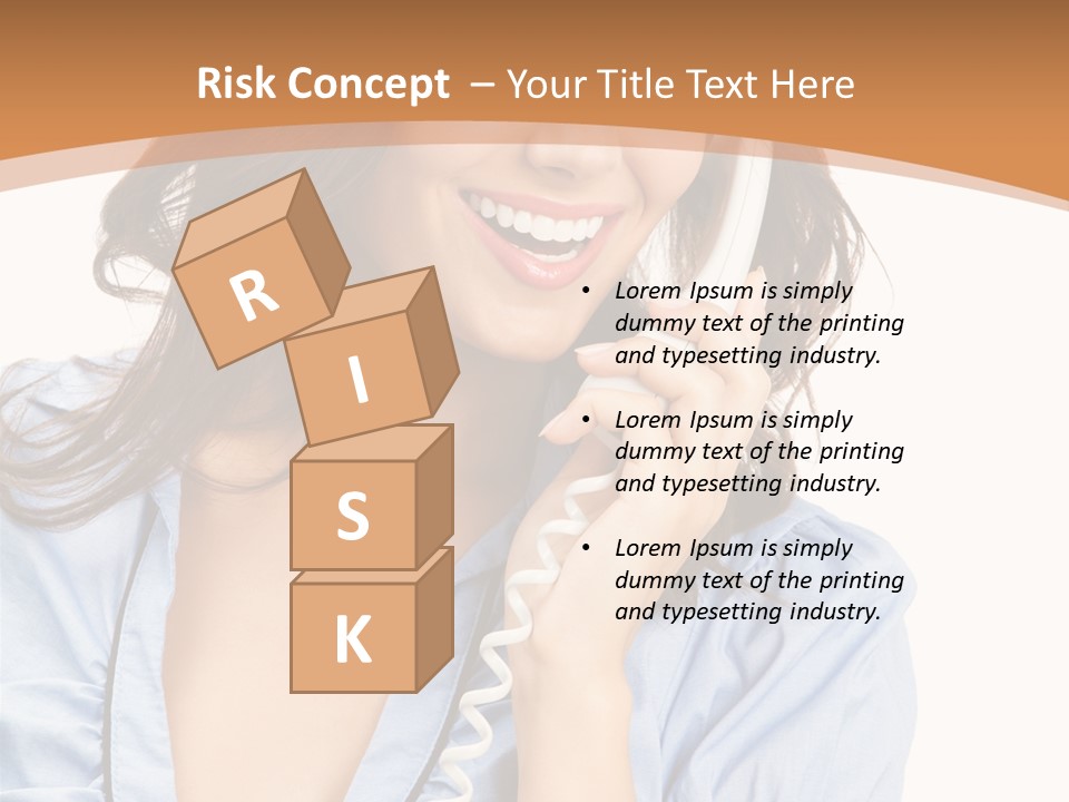 Happy Telecom White PowerPoint Template