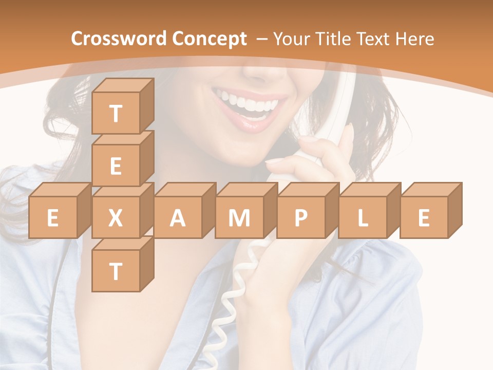 Happy Telecom White PowerPoint Template