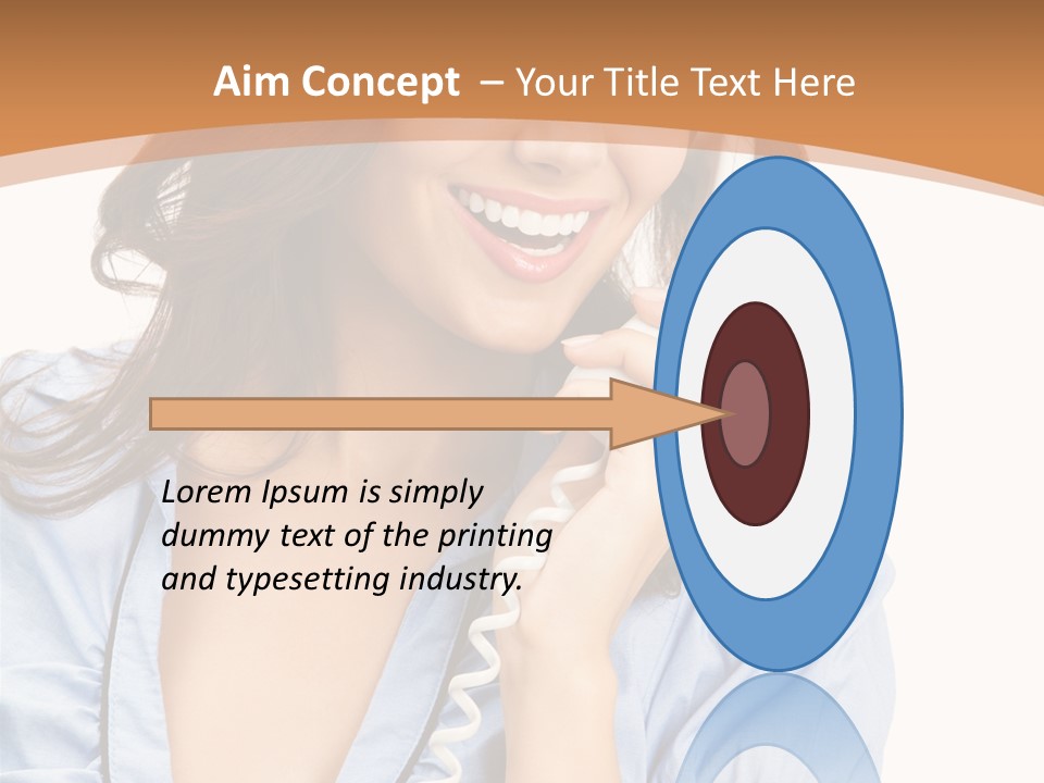 Happy Telecom White PowerPoint Template