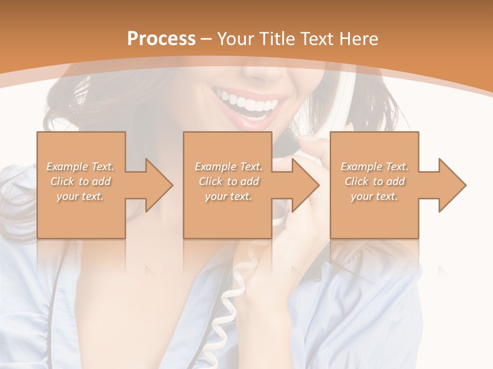 Happy Telecom White PowerPoint Template