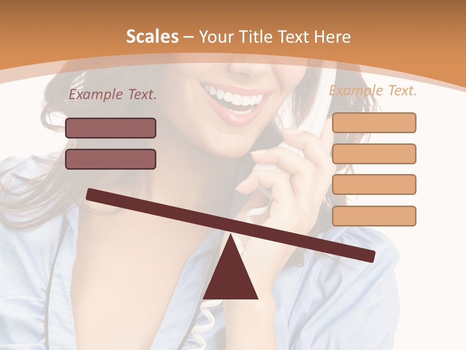 Happy Telecom White PowerPoint Template