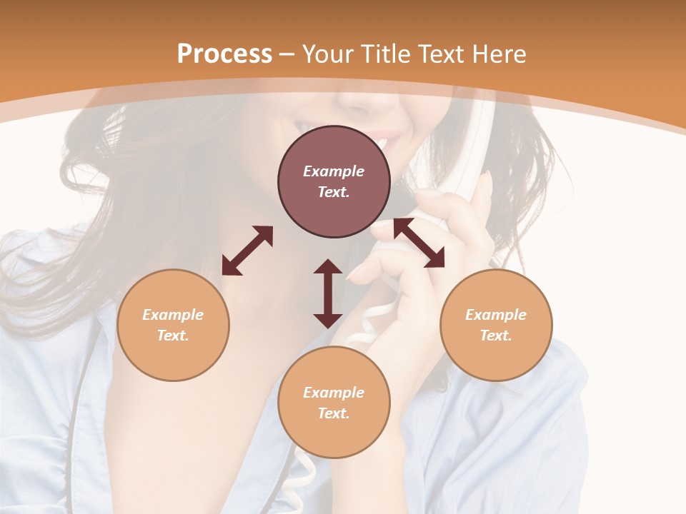 Happy Telecom White PowerPoint Template