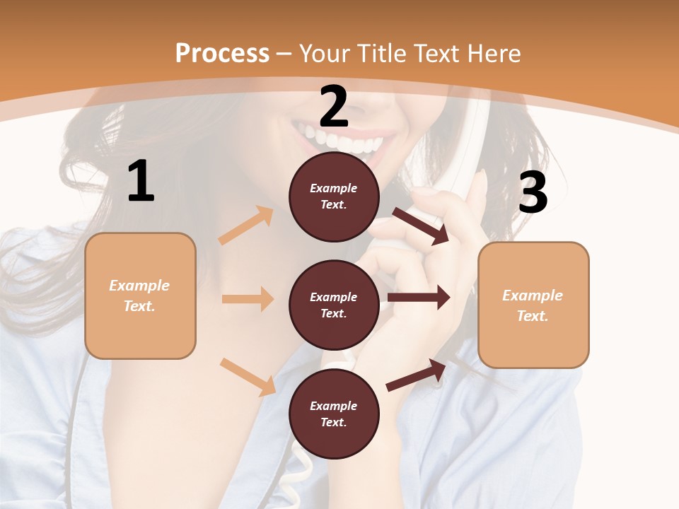 Happy Telecom White PowerPoint Template