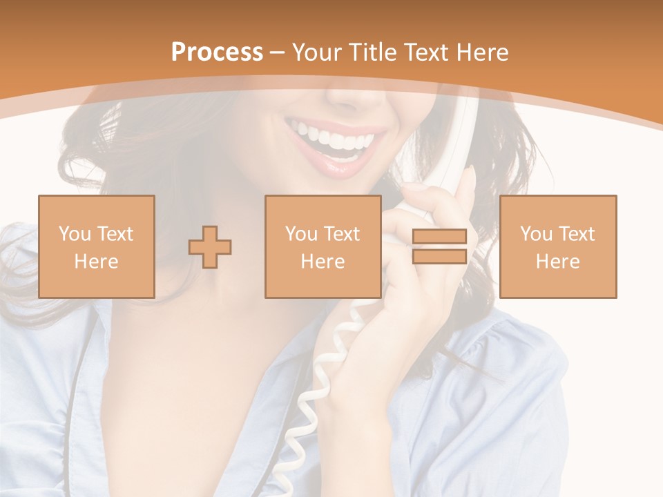 Happy Telecom White PowerPoint Template