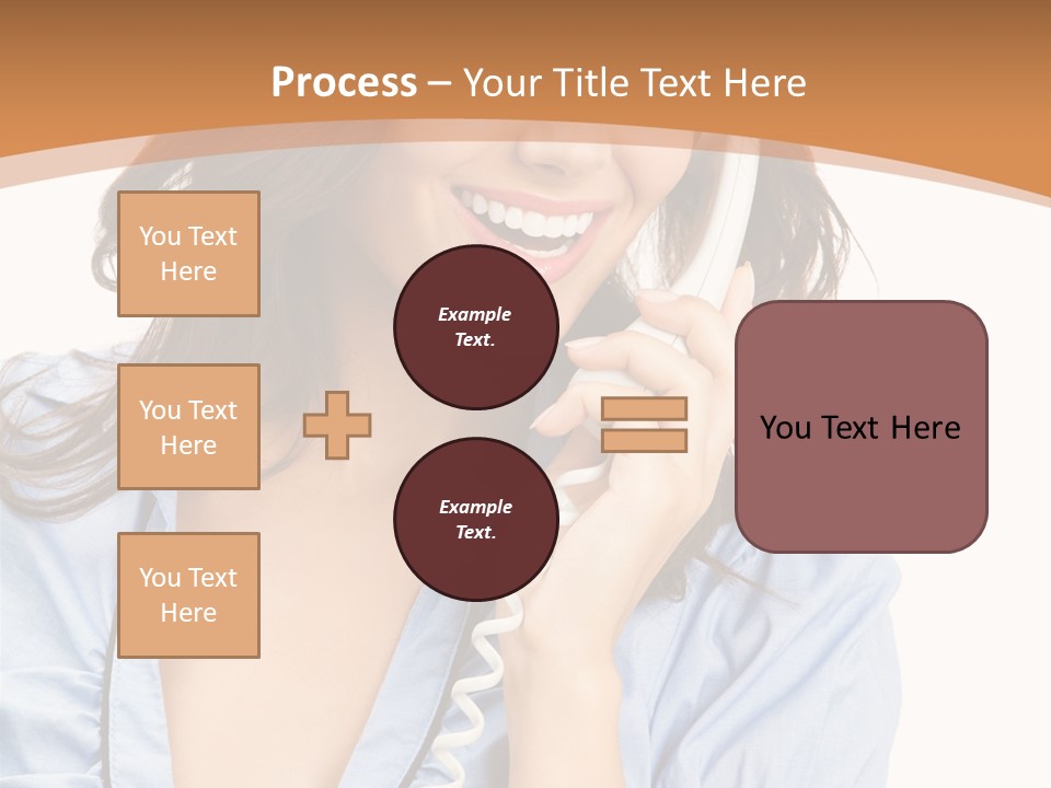 Happy Telecom White PowerPoint Template