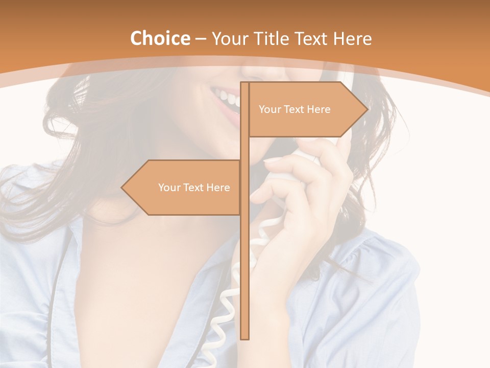 Happy Telecom White PowerPoint Template