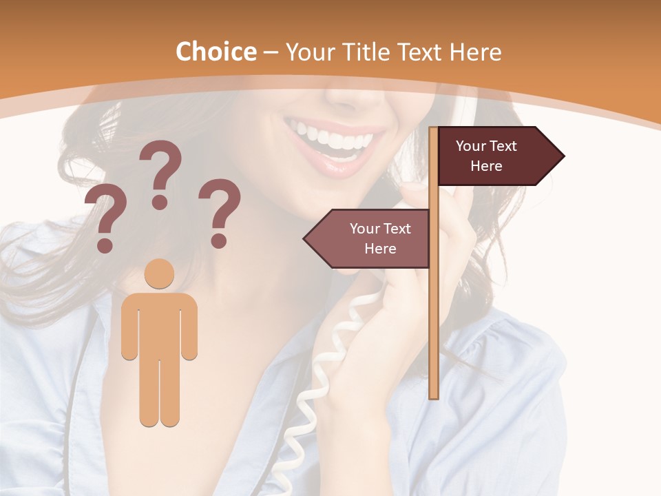 Happy Telecom White PowerPoint Template