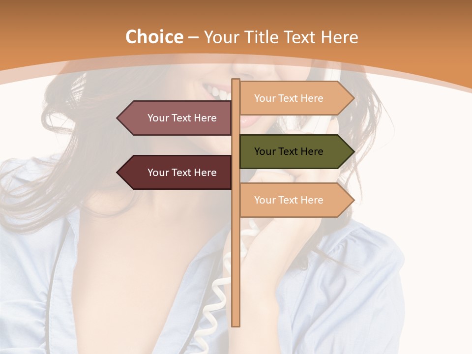 Happy Telecom White PowerPoint Template